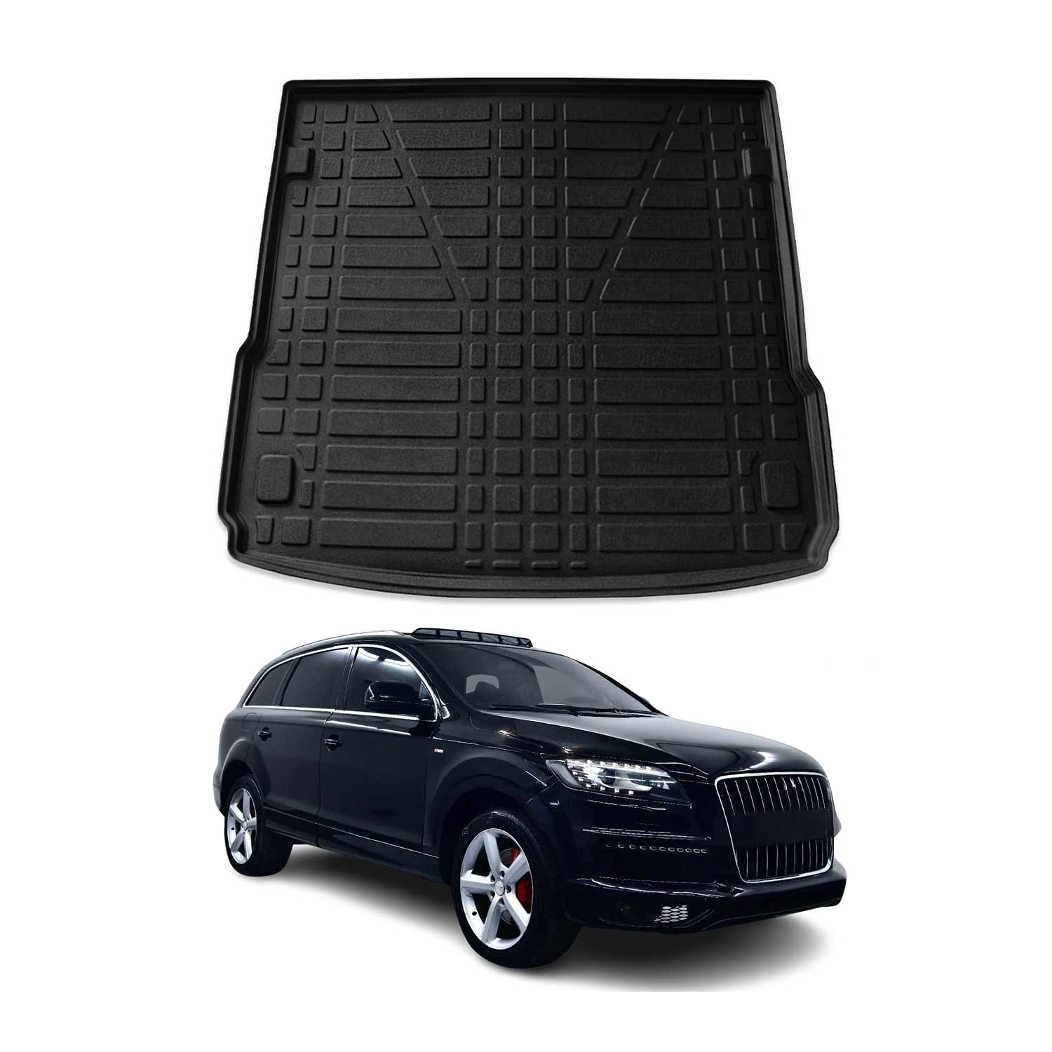 2007-2015 Audi Q7 Cargo Liner Trunk Mat All Weather Black