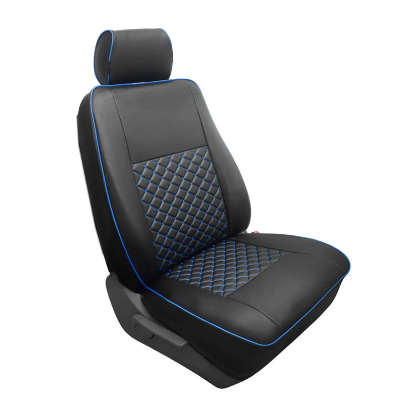 2016-2024 Mercedes Metris Leather Front Car Seat Covers Protector Black Blue