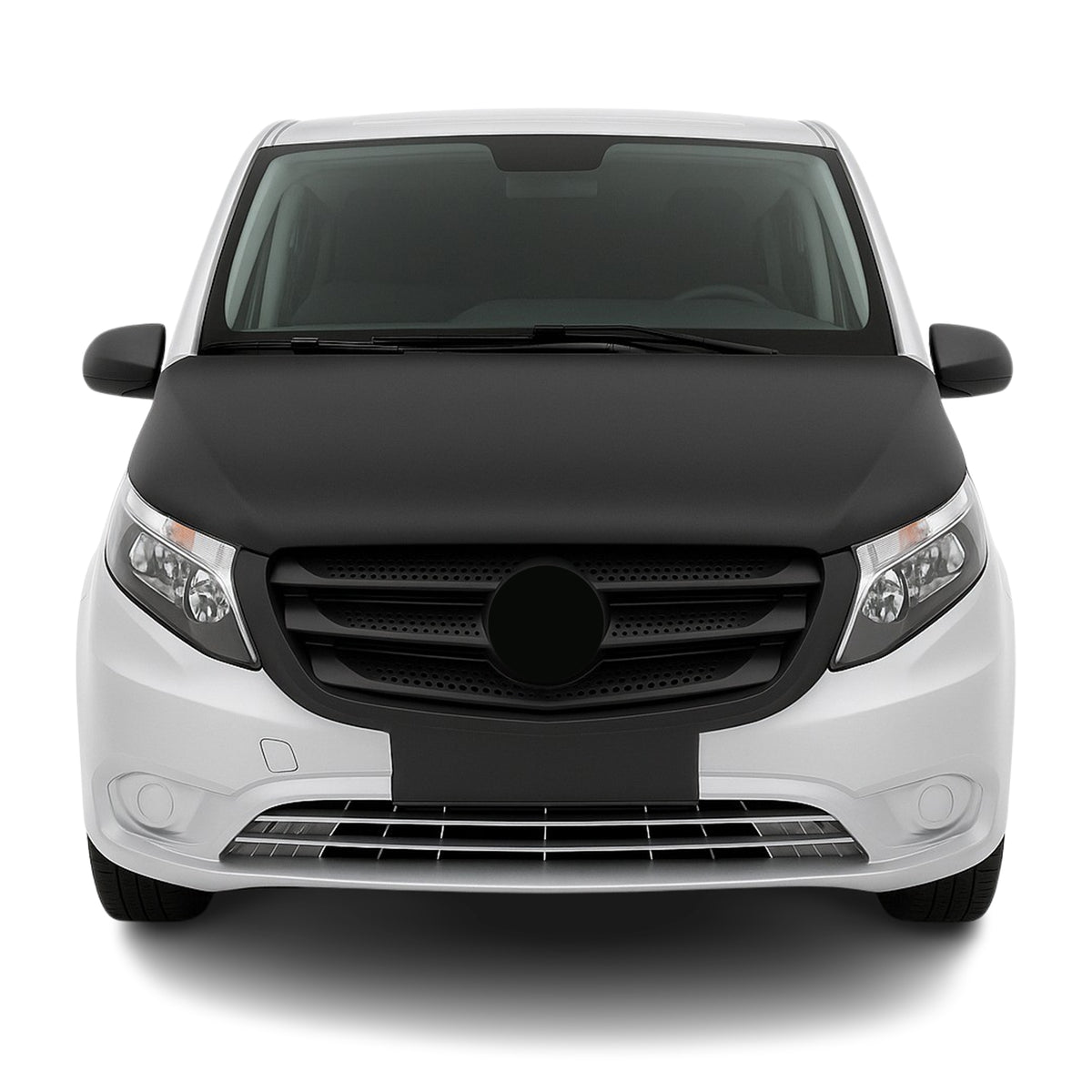 Mercedes Mask 2016-2024 Mercedes Metris Car Bonnet Mask Hood Bra Vinyl Black 1Pc ...