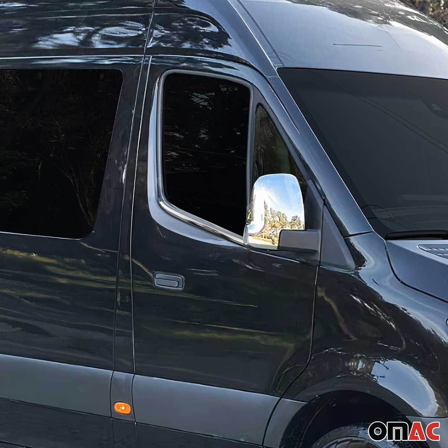 Window Molding Trim for Mercedes Sprinter W907 2019-2026 S.Steel Chrome 4Pcs