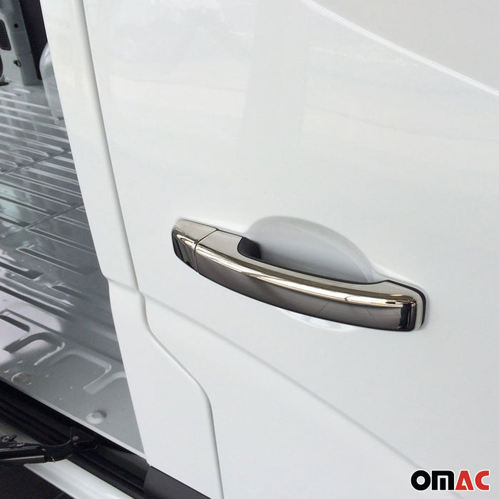 Fits Opel Vivaro 2014-2019 Chrome Side Door Handle Cover S.Steel 10 Pcs