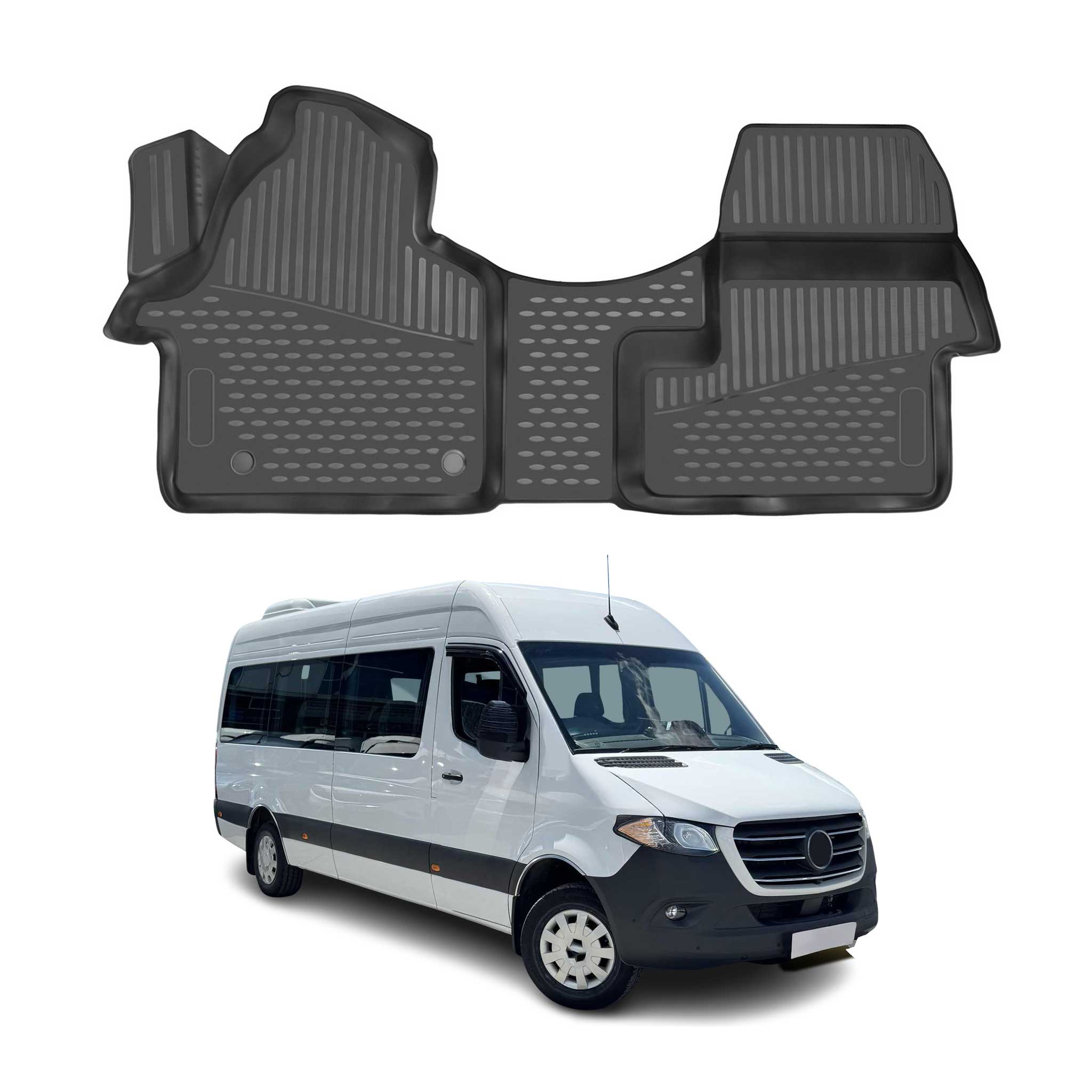 2019-2025 Mercedes Sprinter W907 910 Floor Mats Liners Full Set All Weather
