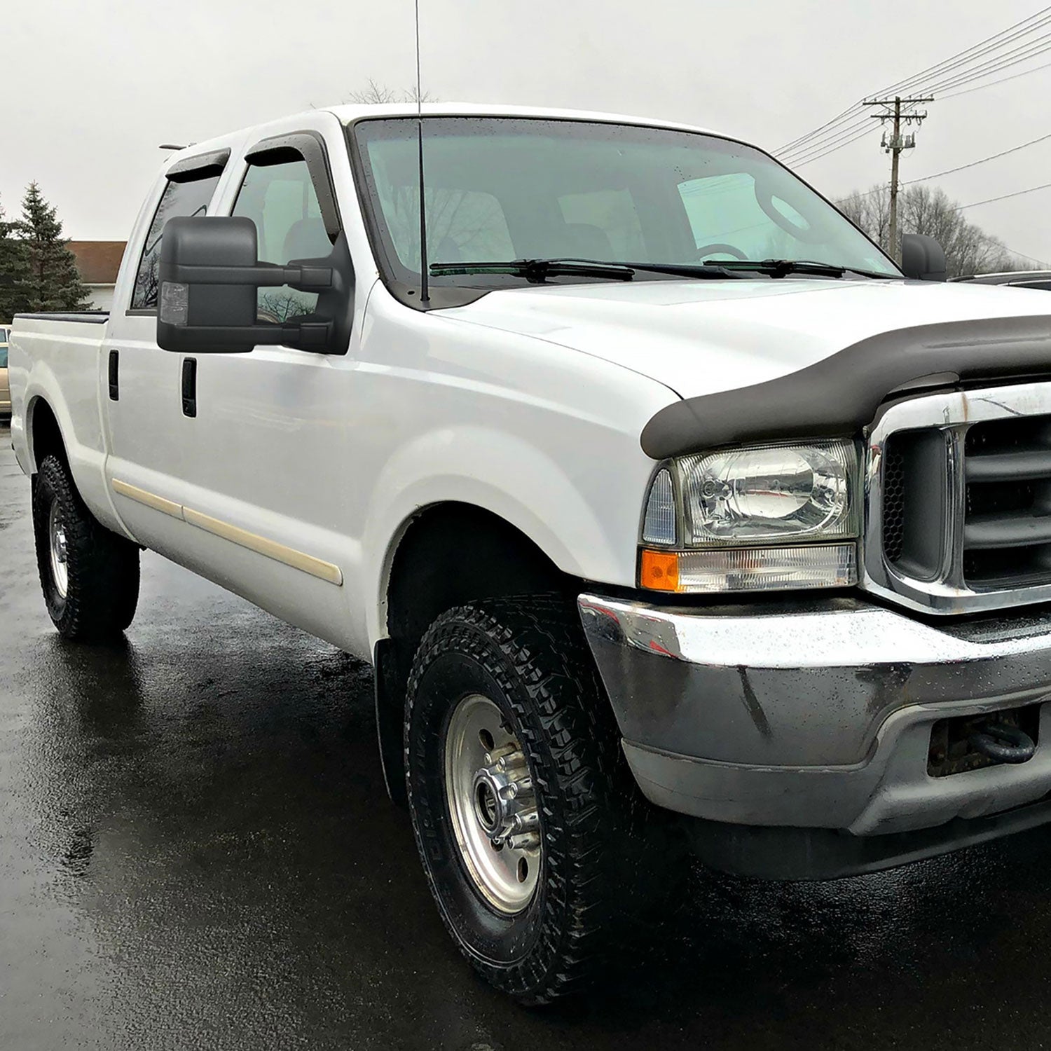 2003-2015 Ford F-250/350/450/550 Manual Towing Mirrors Smoke Lens &Turn Signal