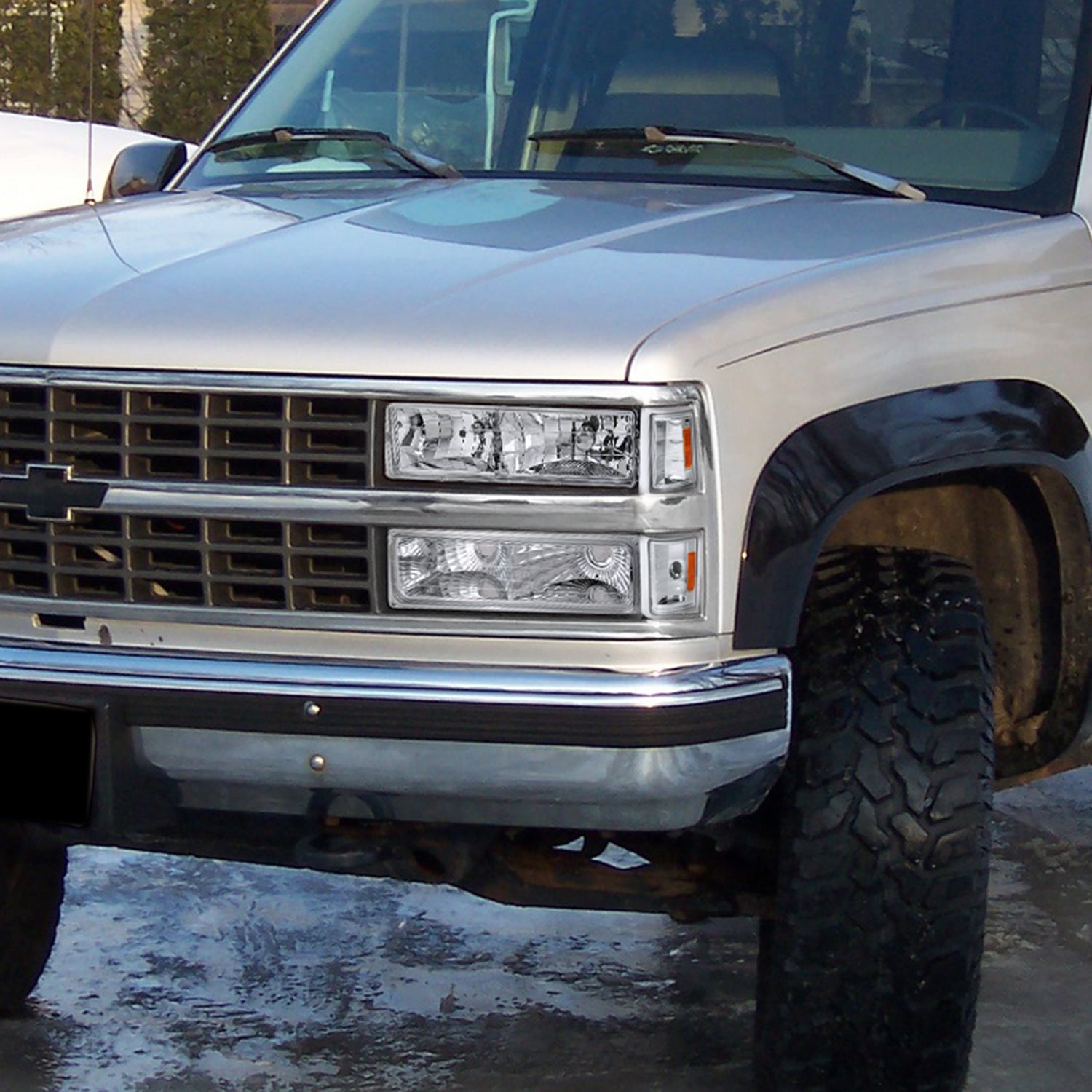 1988-1999 Chevy Suburban/Silverado/Tahoe/Sierra/Yukon Bumper Lights Chrome