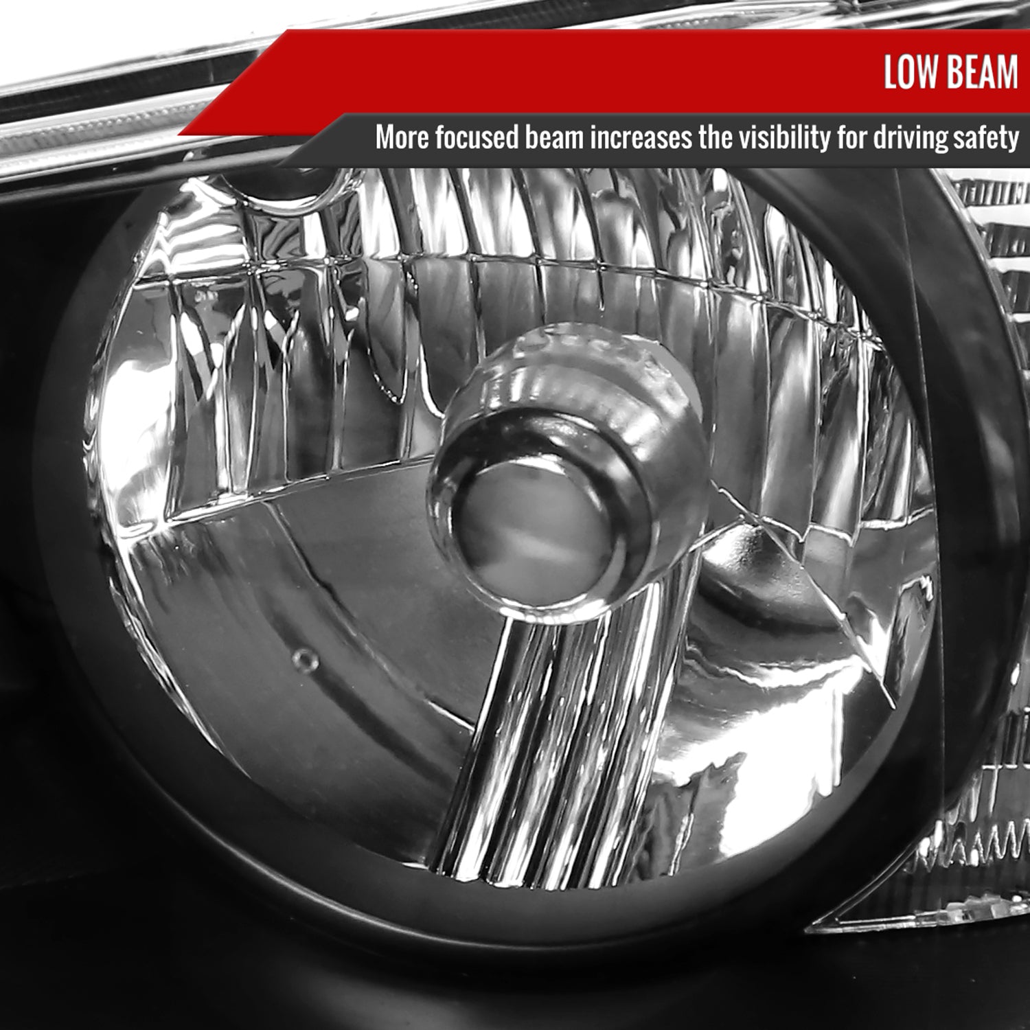 2001-2005 Lexus IS300 Factory Style Crystal Headlights Matte Black/Clear Lens