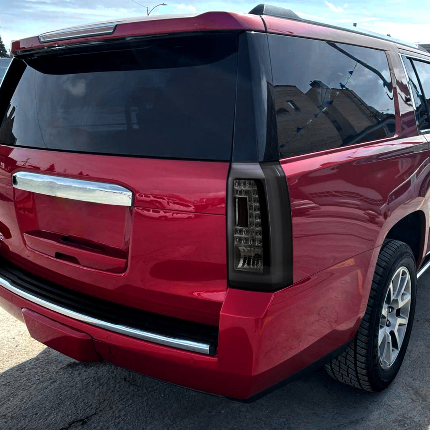 2015-2020 GMC Yukon/Yukon XL Denali SLE/SLT LED Tail Lights Glossy Black/Smoke