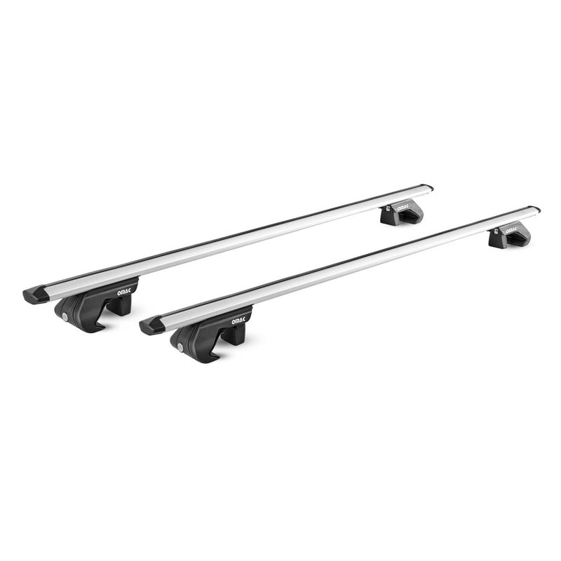 53" Roof Rack Cross Bars Luggage Carrier fits Raised Rail Aluminium Silver 2x