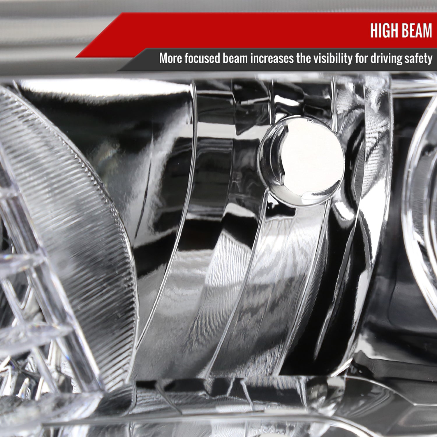 2016-2023 Toyota Tacoma LED Bar Projector Headlight Chrome/Clear Lens