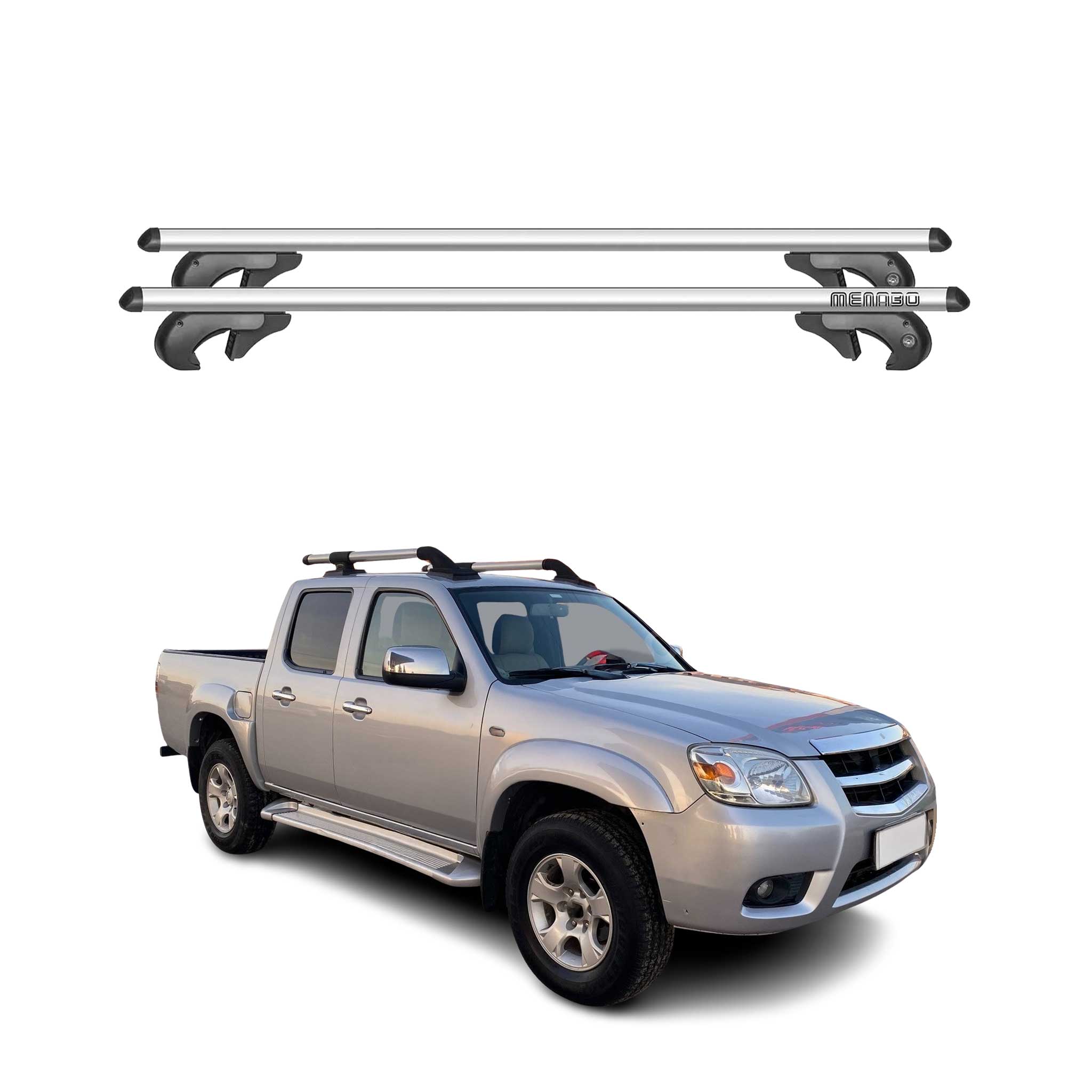 2011-2020 Mazda BT-50 Roof Rack Cross Bars Silver