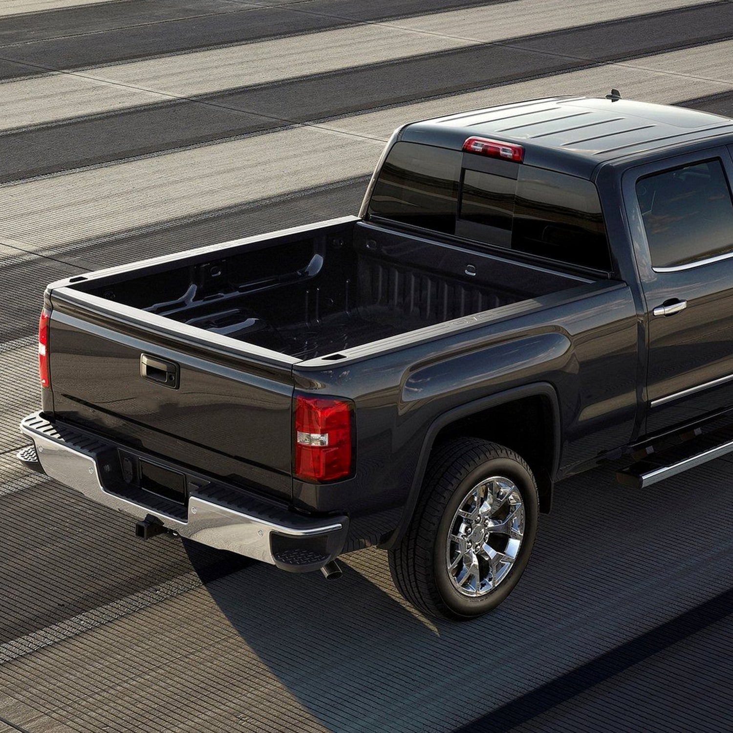 2014-2018 Chevy Silverado/2014-2018 GMC Sierra Black ABS Tailgate Cap Cover