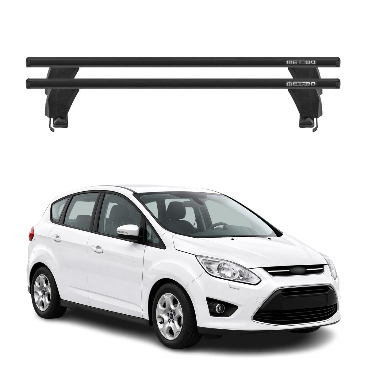 2013-2017 Ford C-Max Roof Rack Cross Bars Black