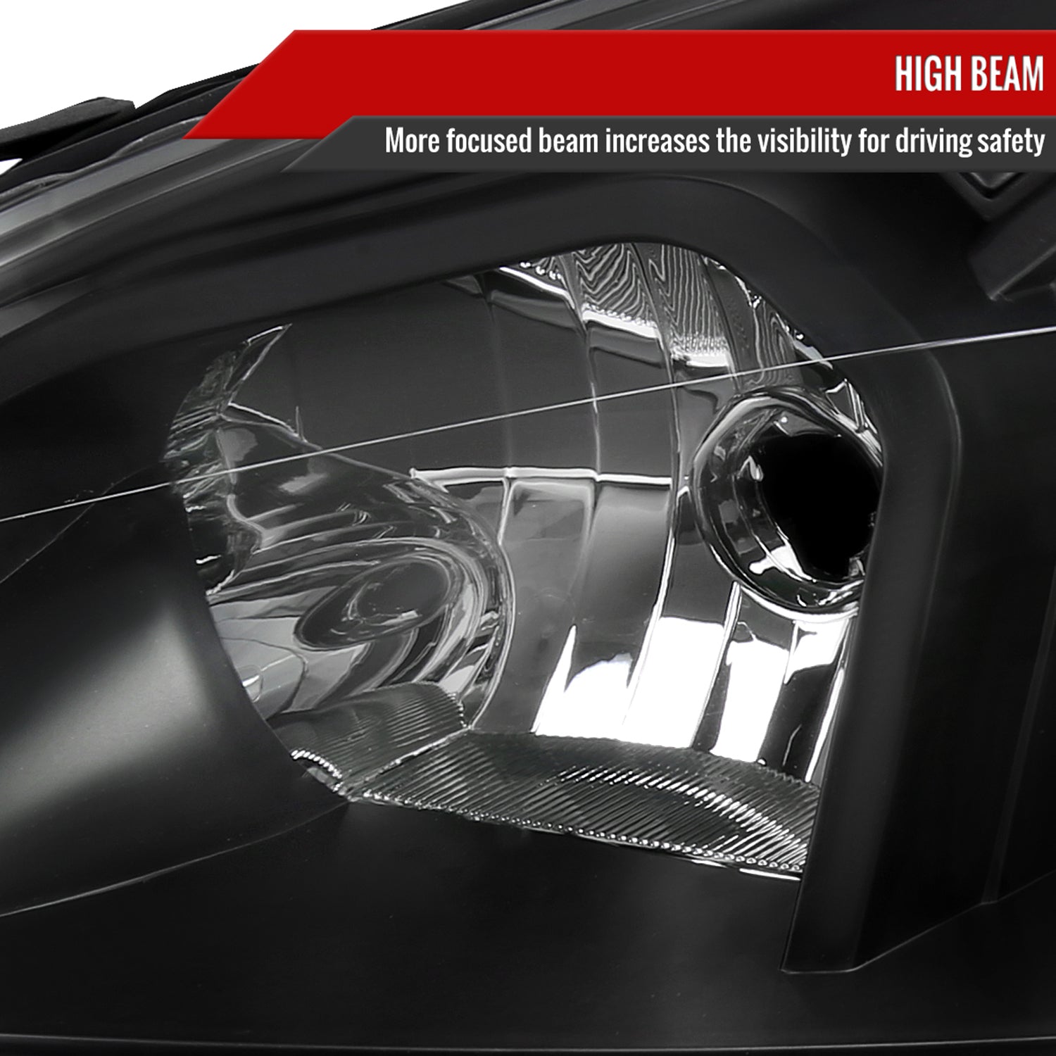 2006-2013 Chevy Impala/Impala Limited/Monte Carlo LED Factory Headlights Black