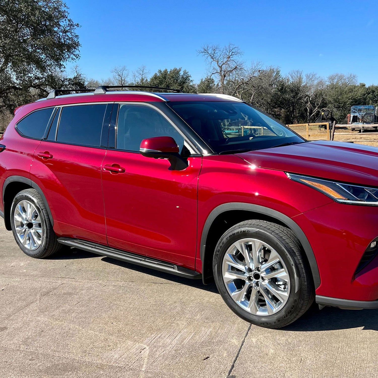 2020-2024 Toyota Highlander Window Trim Set Gloss Black 6Pcs ABS Plastic