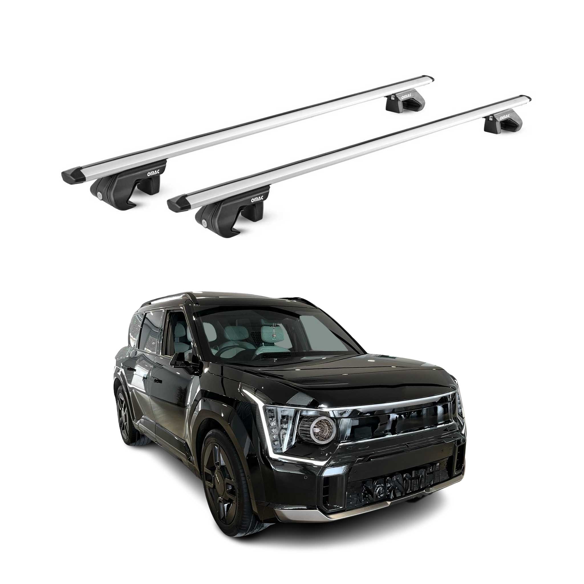 Roof Rack Cross Bars Luggage Carrier fits Raised Rail for Kia EV9 2024-2026