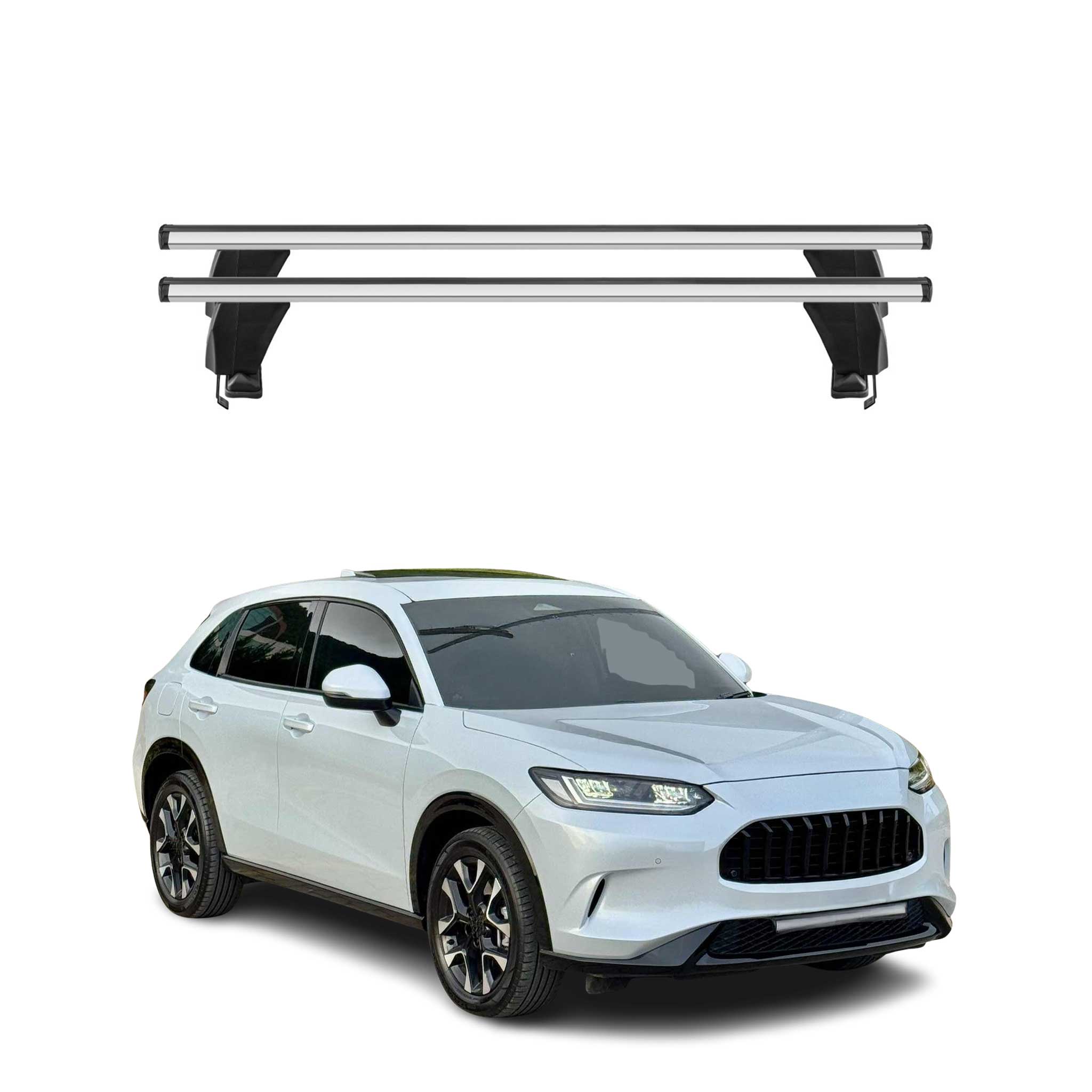 Top Roof Racks Cross Bars Luggage Carrier for Honda HR-V 2023-2026 Alu Gray 2x