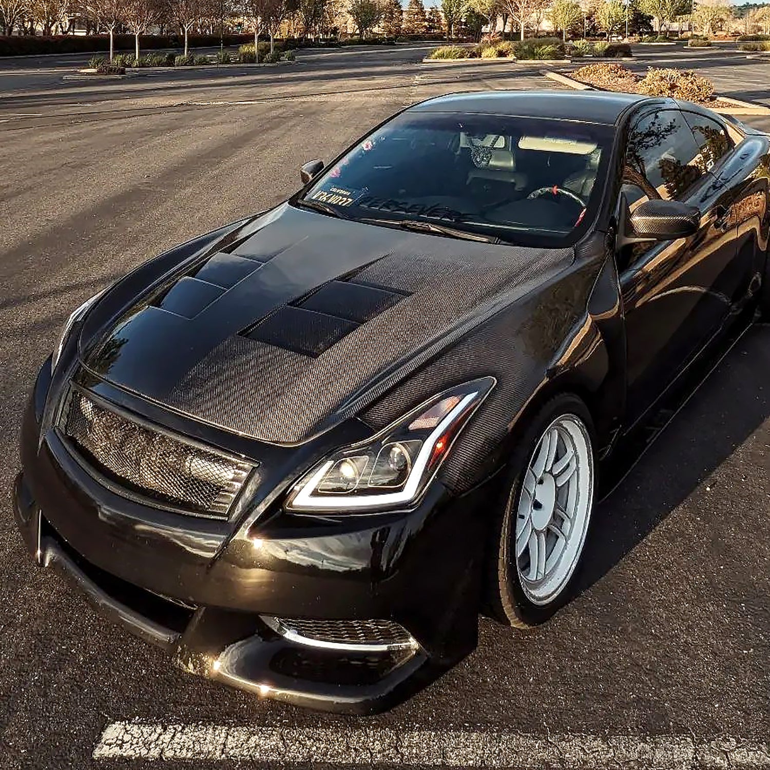 2008-2013 Infiniti G37/14-2015 Q60 Coupe/Convertible LED Signal Headlights Black