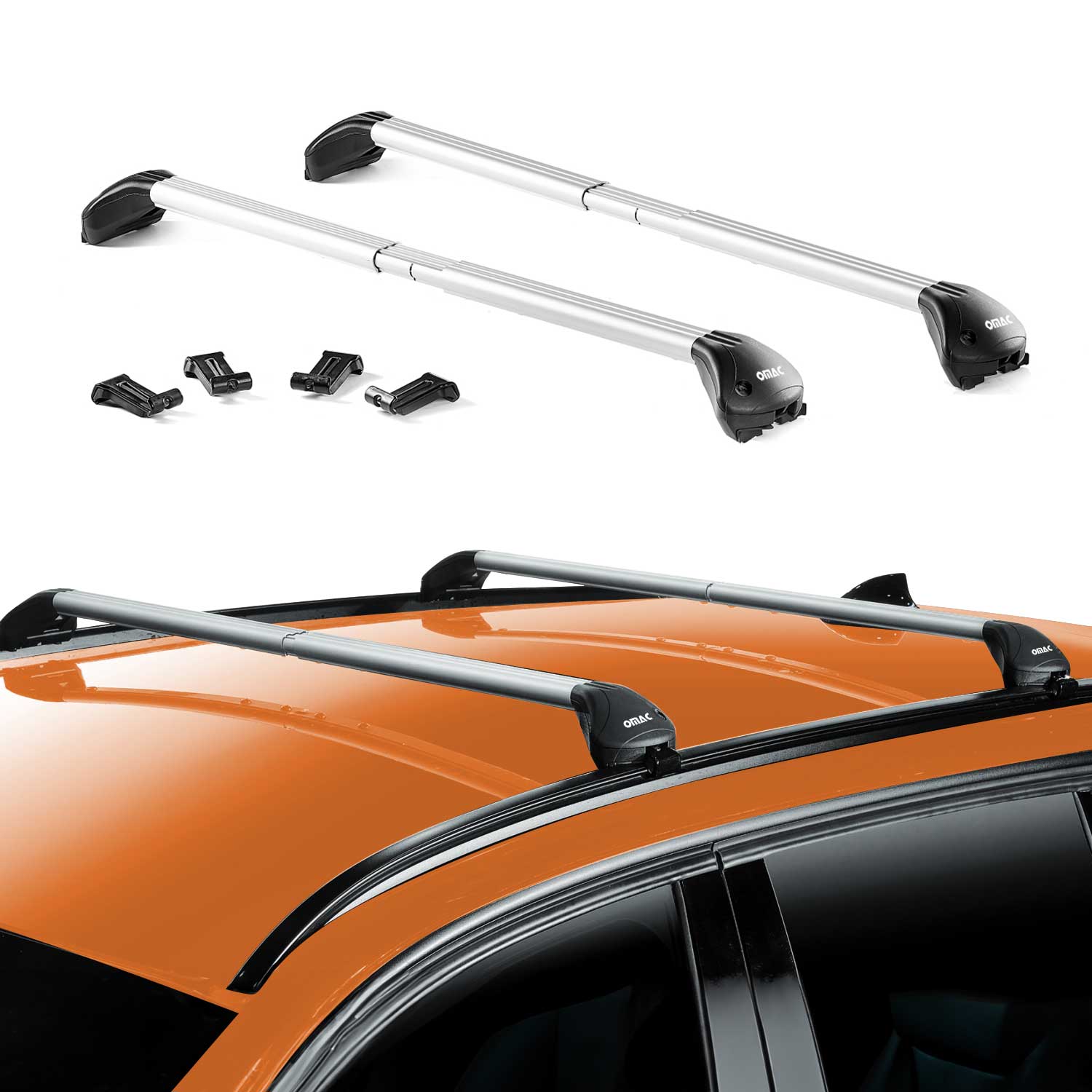 2013-2022 Buick Encore Roof Rack Cross Bars Silver