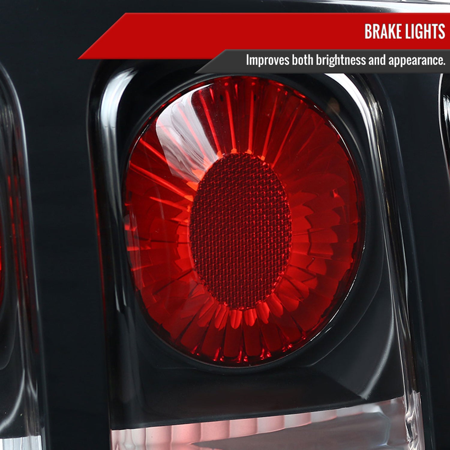 1994-1998 Ford Mustang Tail Lights Matte Black Housing/Clear Lens