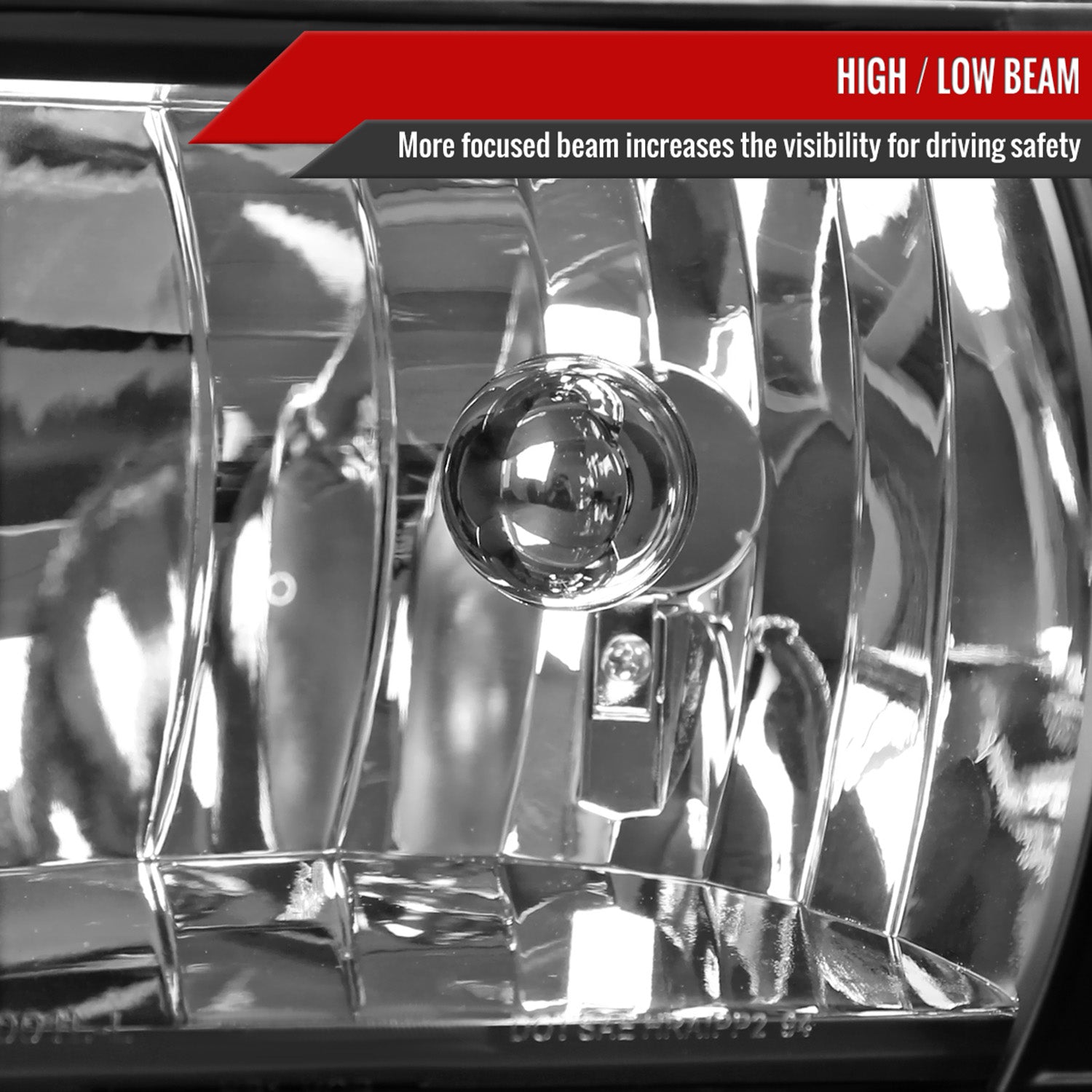 1994-2001 Dodge RAM 1500/ 1994-2002 Dodge RAM 2500 3500 Crystal Headlights Black