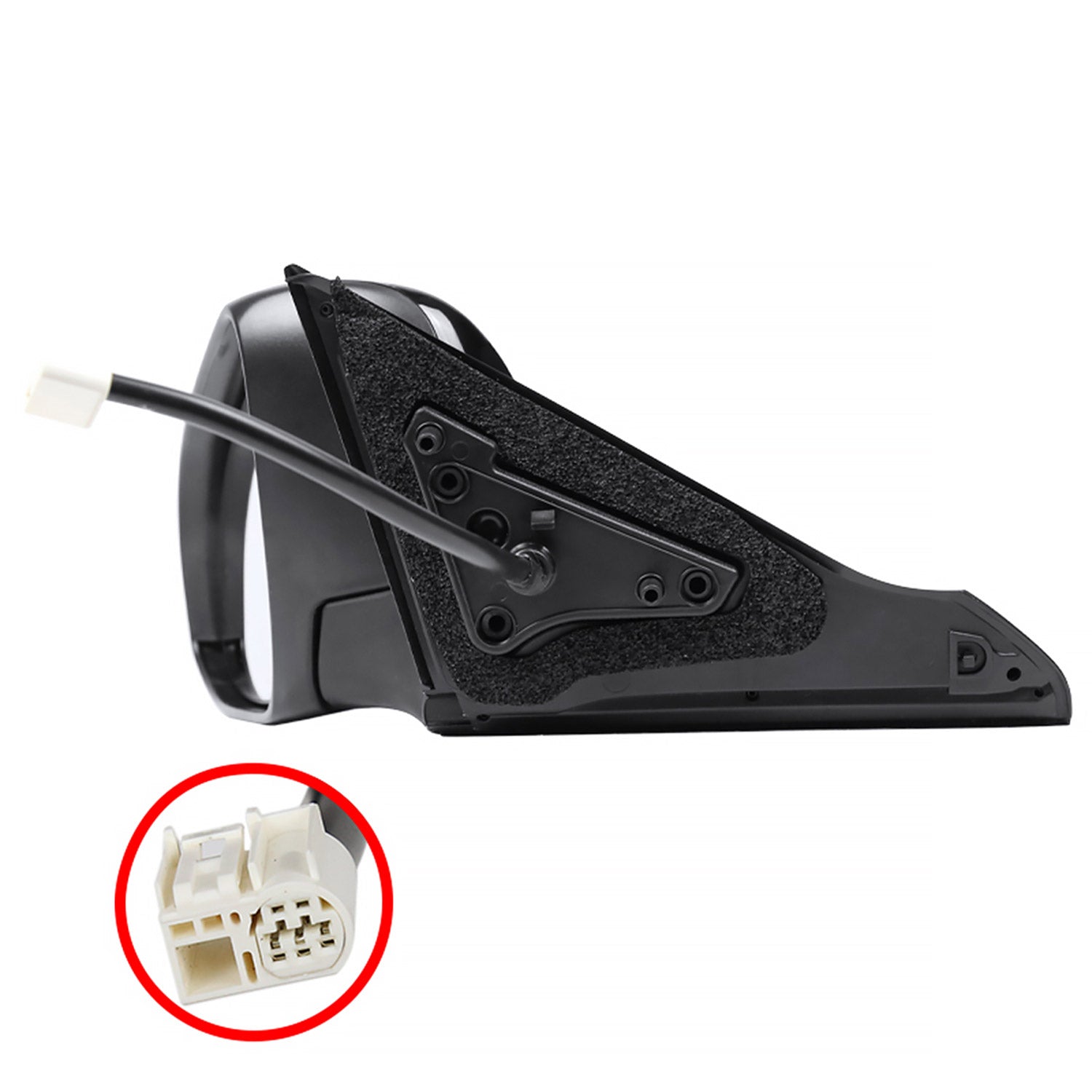 2015-2018 Toyota Camry Glossy Black 5Pin Heated &Adjustable Side Mirror Driver