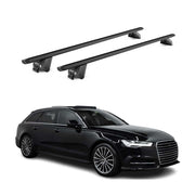 2012-2024 Audi A6 Avant Roof Rack Cross Bars Black