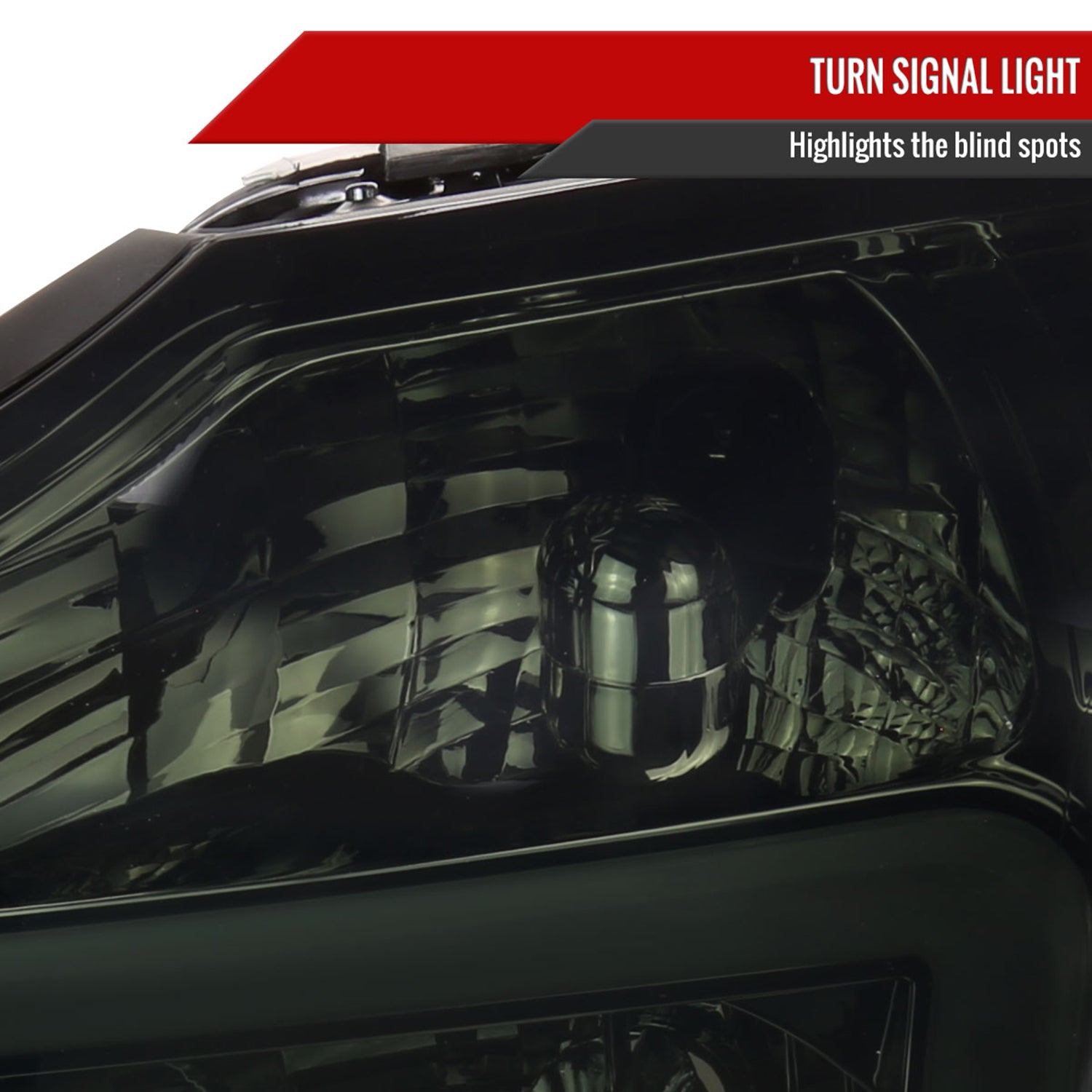 2004-2015 Nissan Titan / 04-2007 Armada LED Bar Factory Headlights Chrome/Smoke