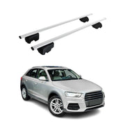2013-2018 Audi Q3 Roof Rack Cross Bars Black Luggage Carrier 2 Pcs