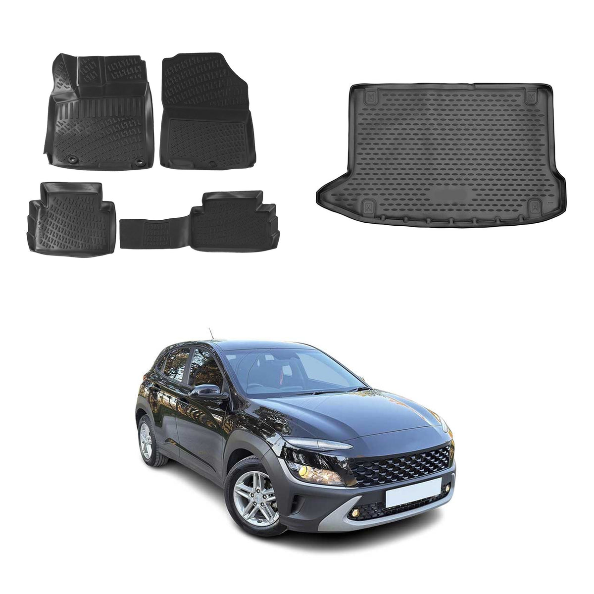 OMAC Floor Mats & Cargo Liners for Hyundai Kona 2018-2023