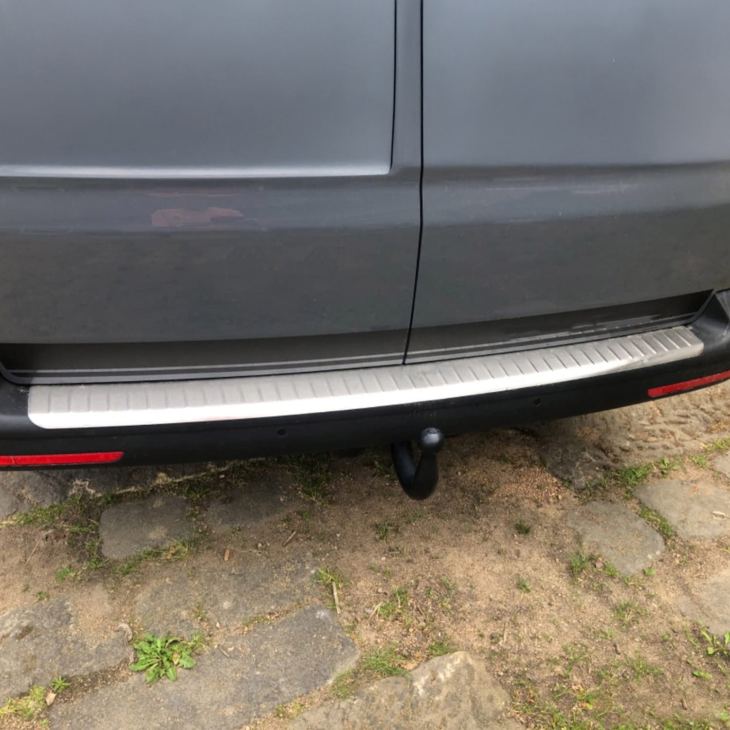 2003-2015 VW T5 Transporter Rear Bumper Guard Stainless Steel Brushed