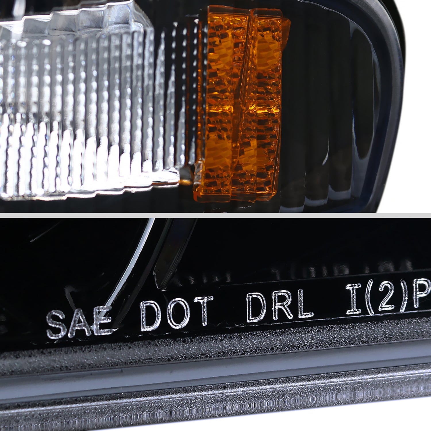 2004-2012 Chevy Colorado / GMC Canyon Corner Lights Glossy Black/Smoke Lens