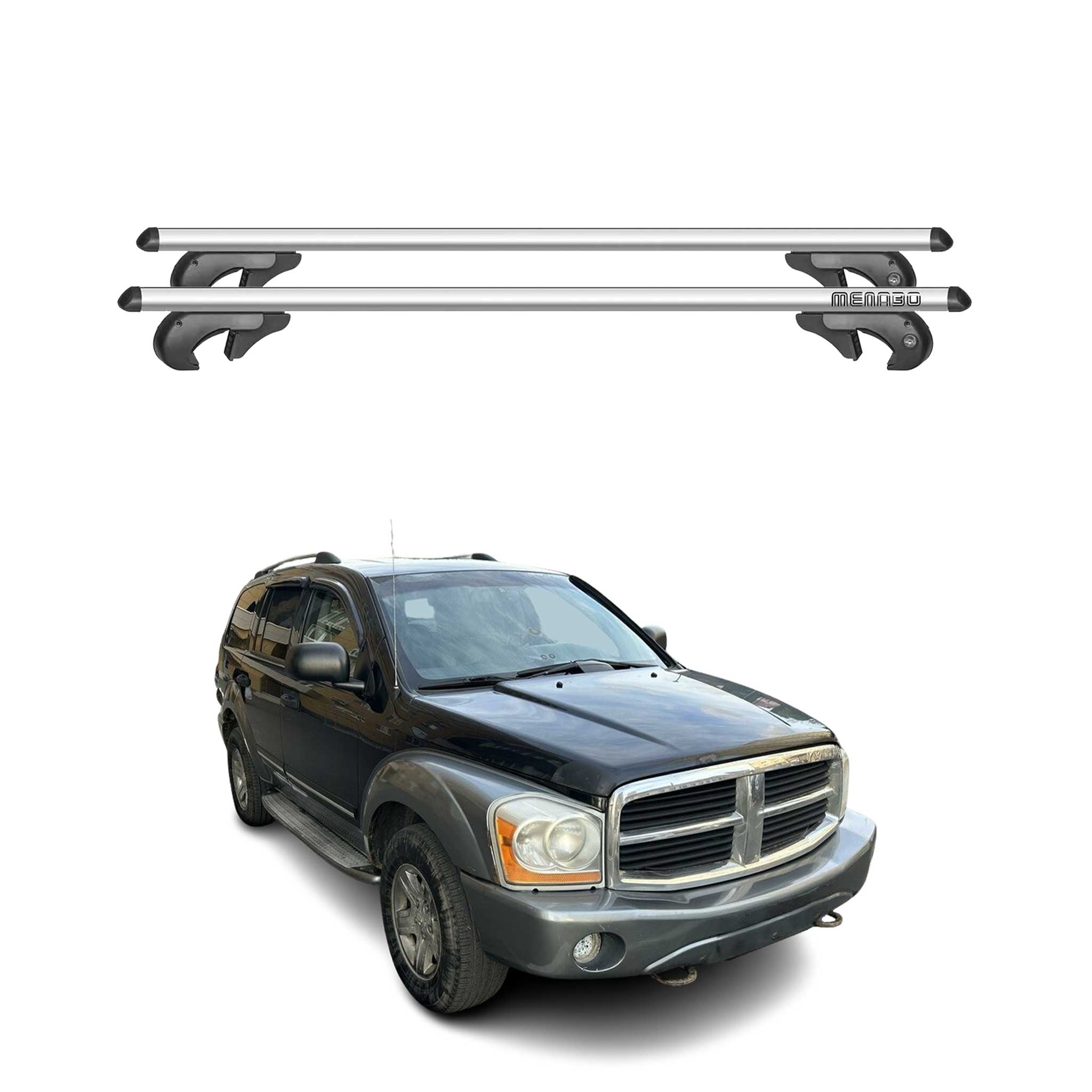 2007-2009 Dodge Durango Roof Rack Cross Bars Silver