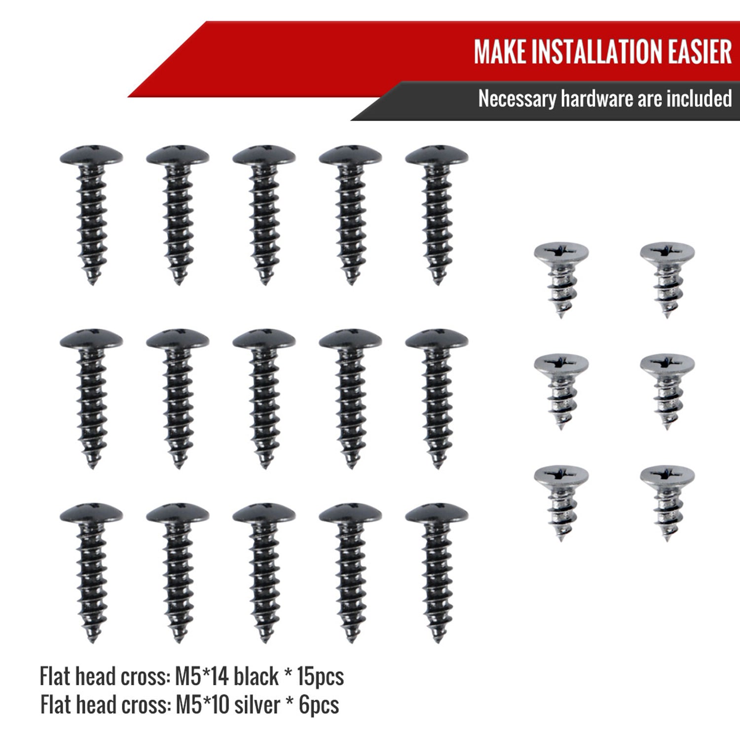 2011-2014 Dodge Charger SRT8 Glossy Black 3PC Front Bumper Lip Splitter Kit