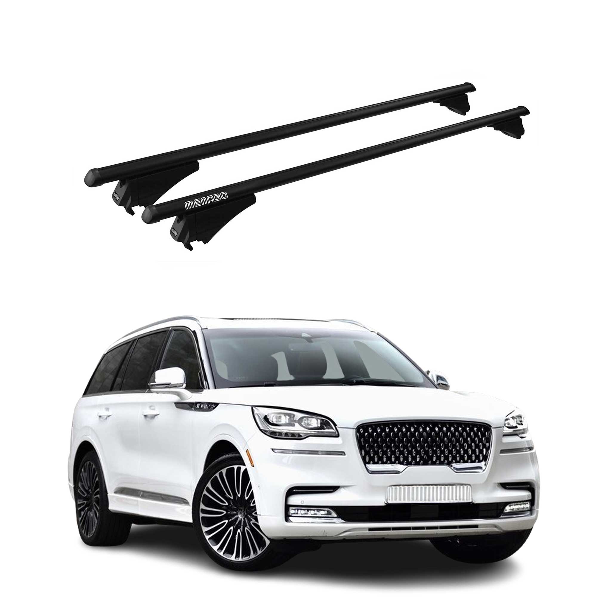 2020-2025 Lincoln Aviator Roof Rack Cross Bars Black