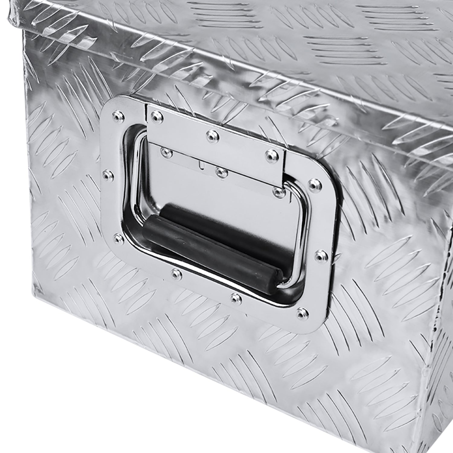 Universal 49" Heavy Duty Silver Alu Truck Tool Box w/ Side Handles Lock & Keys