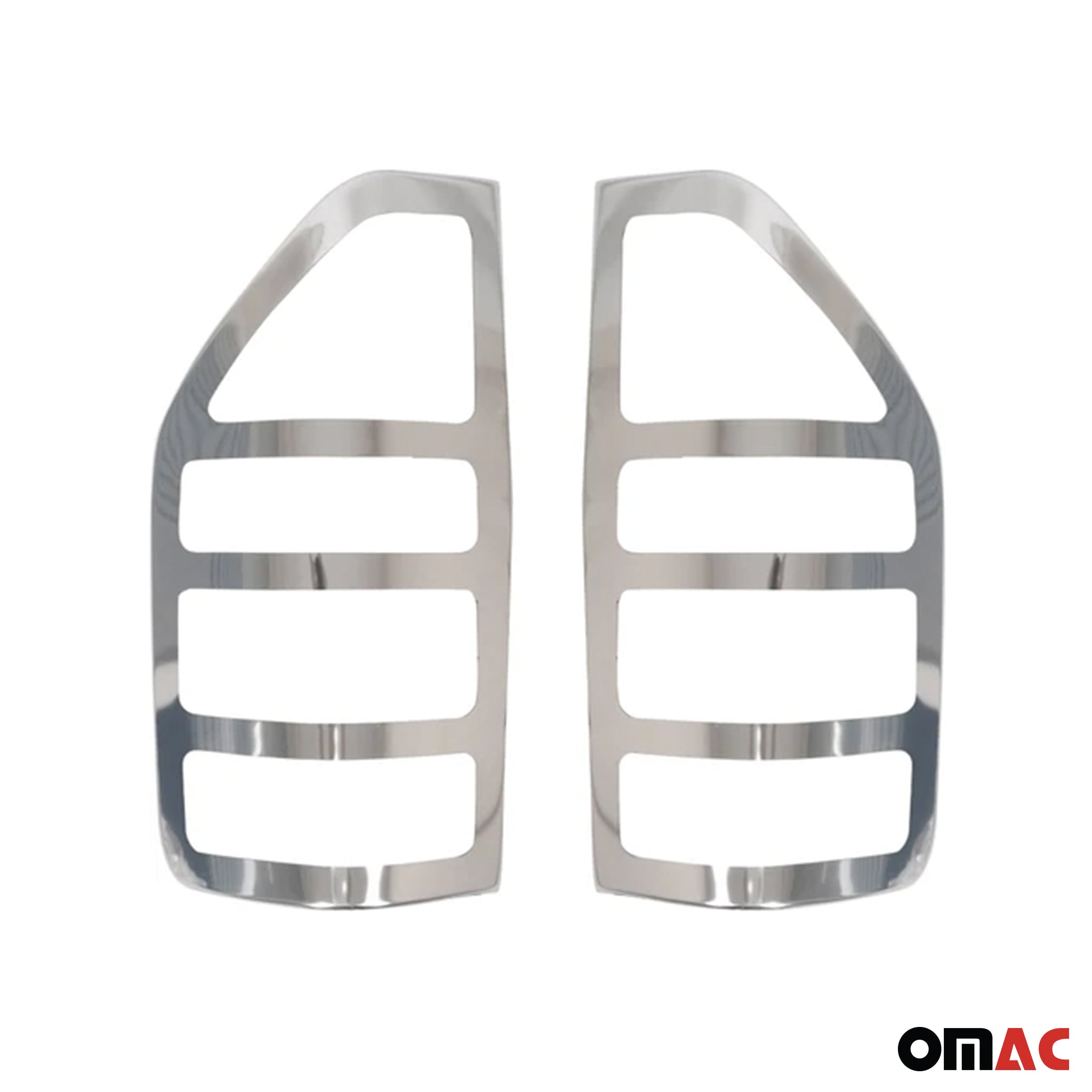 2003-2006 Dodge Sprinter Trunk Tail Light Trim Frame Stainless Steel Silver 2 Pcs