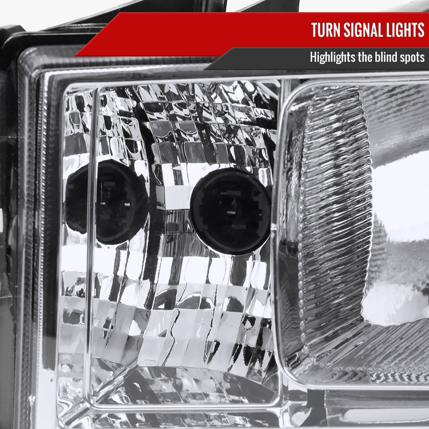 2007-2014 GMC Sierra Factory Style Headlights Clear Reflector Chrome/Clear