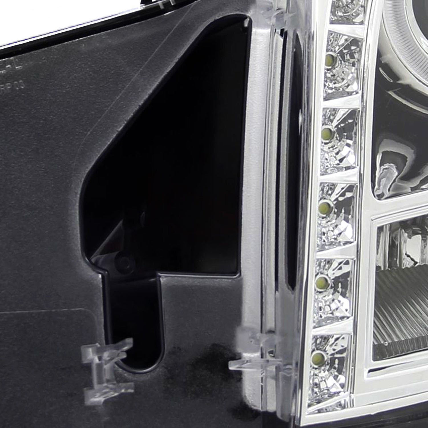 2003-2007 Cadillac CTS Halo Projector Headlights SMD LED Light Strip Chrome