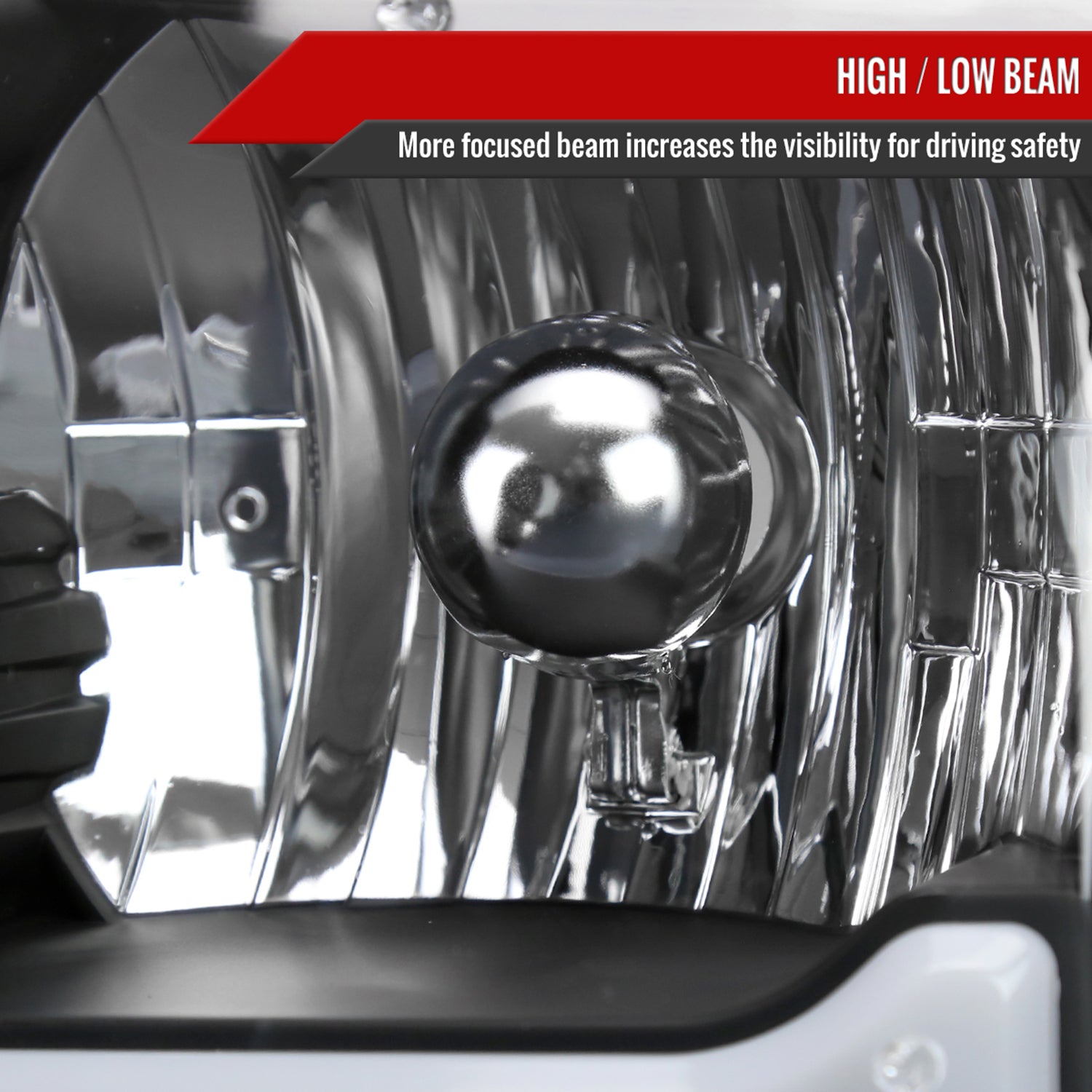 2001-2011 Ford Ranger LED Bar Factory Headlights Amber Corner Lamp Matt Black