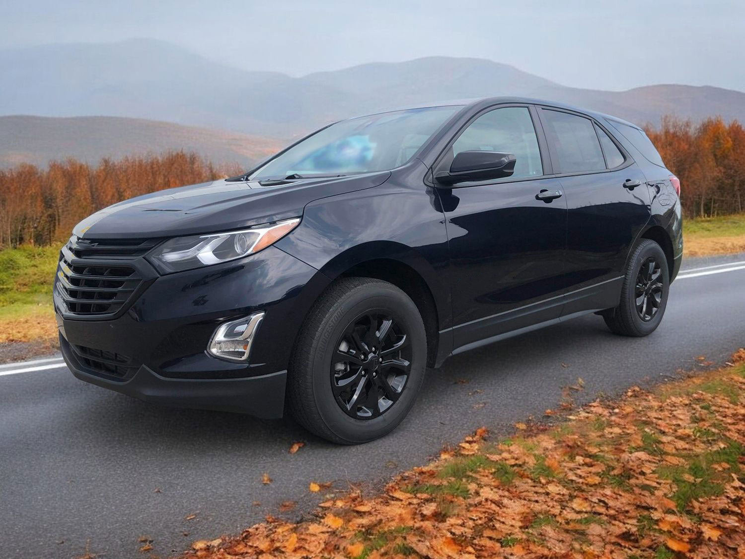 2018-2021 Chevrolet Equinox Wheel Cover Hubcaps Set Gloss Black 8Pcs ABS Plastic