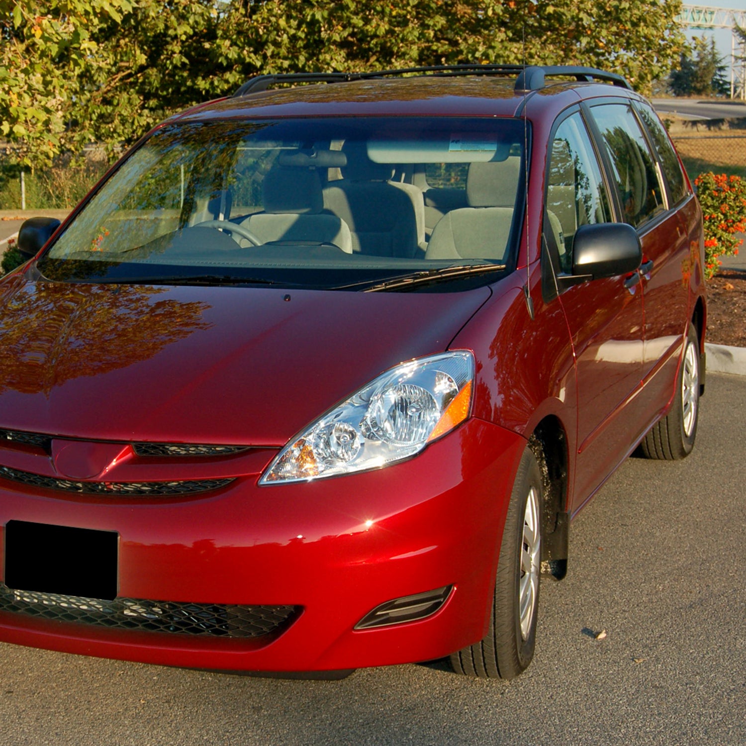 2006-2010 Toyota Sienna Factory Driver/Left Headlight Amber Reflector Chrome