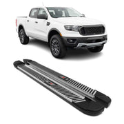 2019-2024 Ford Ranger SuperCab/Crew Cab Nerf Bar Side Step Running Boards Alu 2x