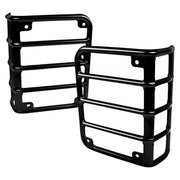 2007-2018 Jeep Wrangler JK Black Steel Euro Tail Light Guards