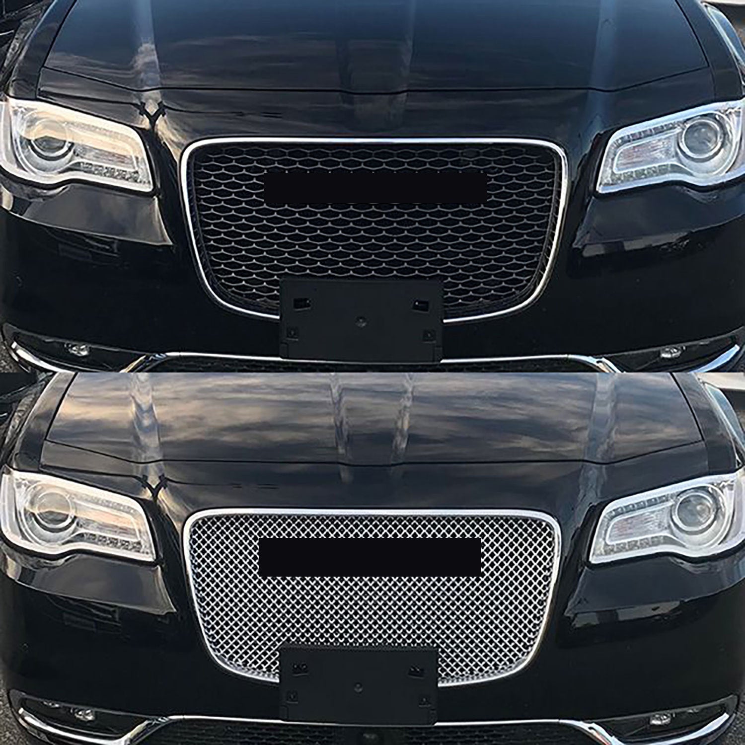 2015-2023 Chrysler 300 Grille Overlay Chrome 1Pcs ABS Plastic