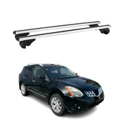 2008-2013 Nissan Rogue Roof Rack Cross Bars Silver