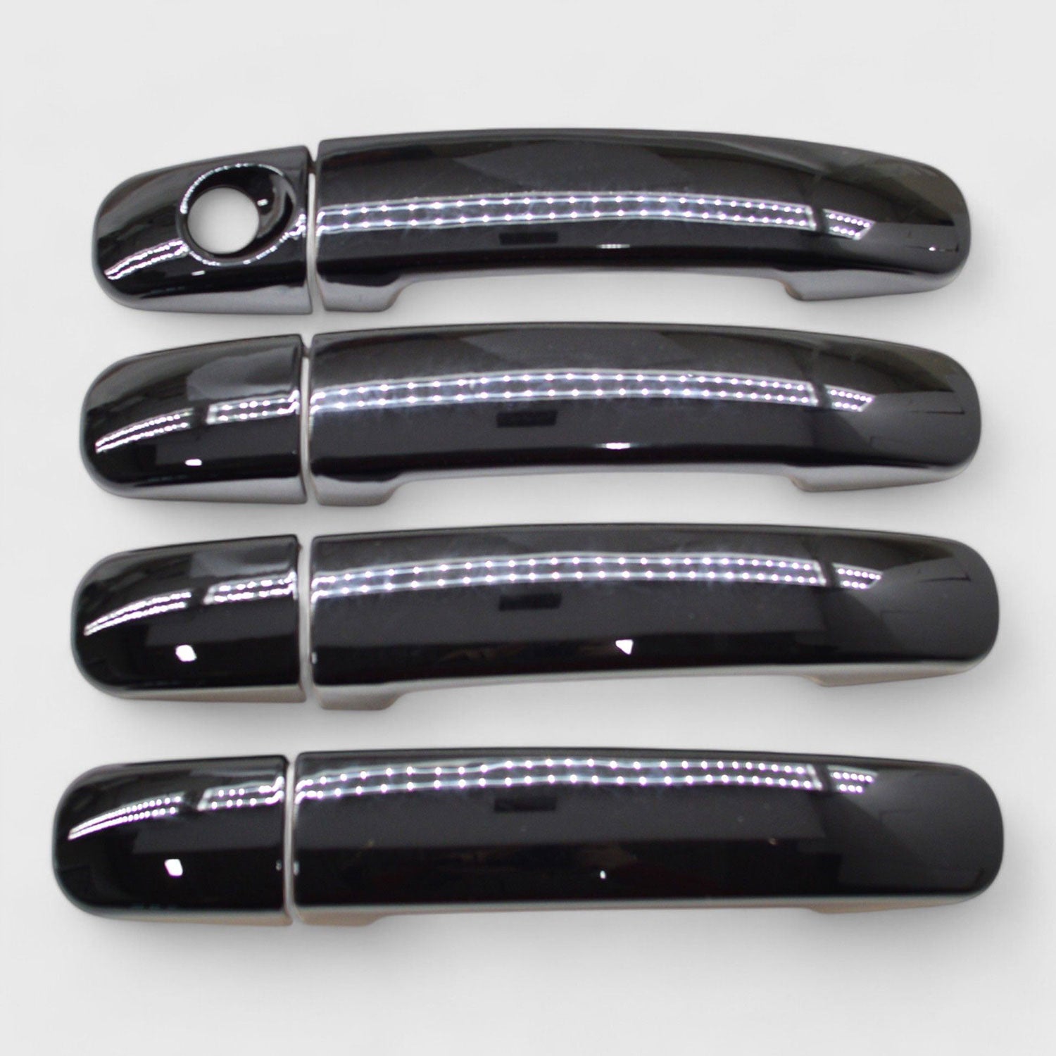2019-2024 Ford Ranger Door Handle Cover Gloss Black 8Pcs ABS Plastic