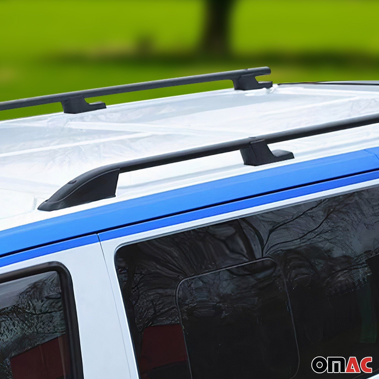 2015-2024 Ford Transit & E-Transit L2 Regular Roof Rack Rails Side Rails Black