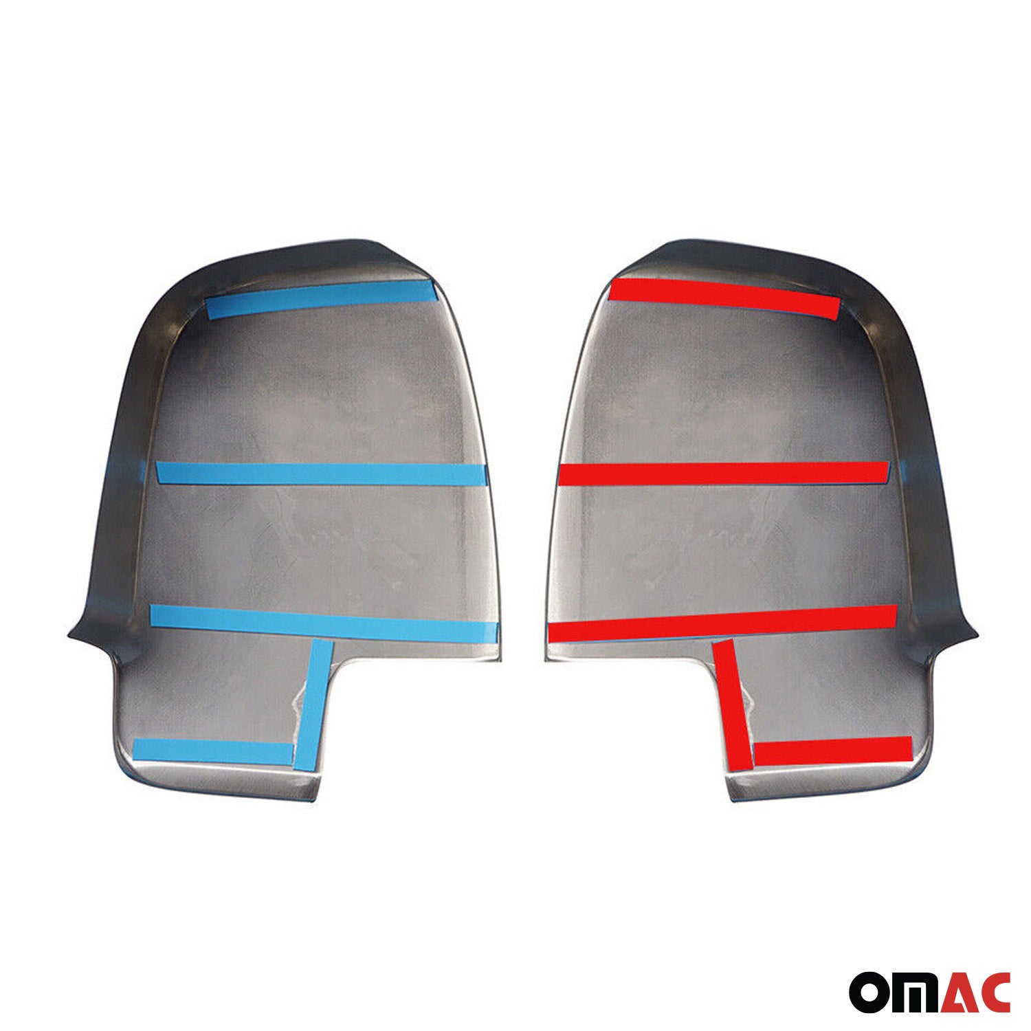 2019-2025 Mercedes Sprinter W907 910 Side Mirror Cover Caps Brushed Stainless Steel