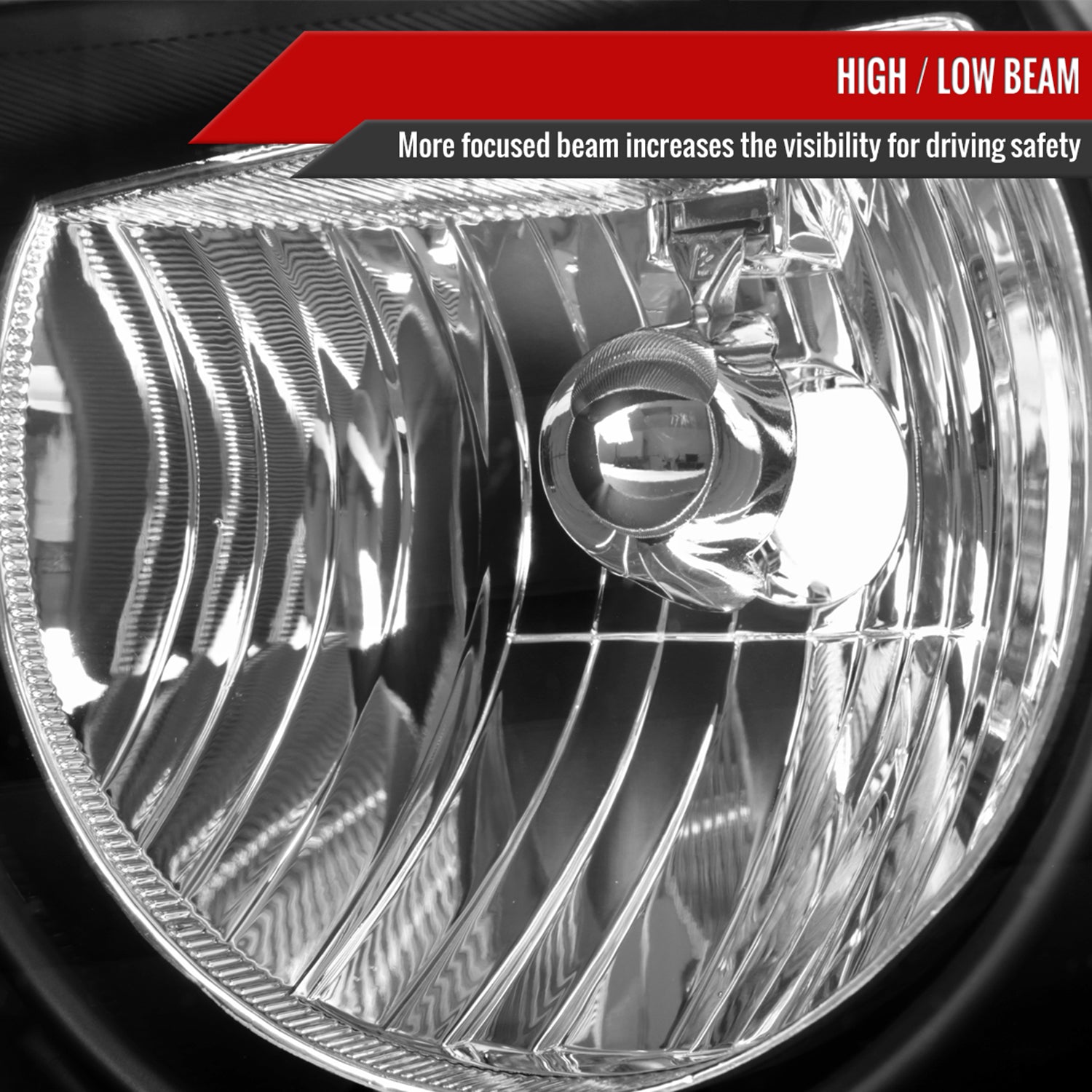 2005-2007 Chrysler Town & Country Factory Replacement Headlights Matt Black