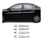 2006-2011 Hyundai Accent Sedan Car Door Handle Cover Protector Stainless Steel 8 Pcs