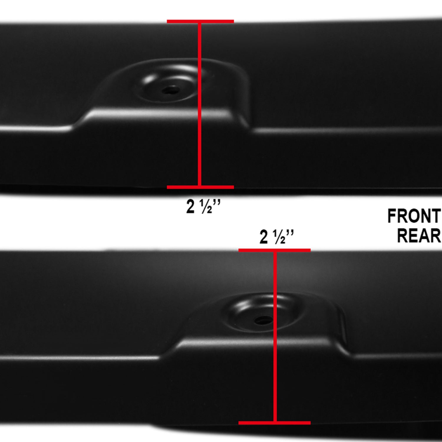 2016-2018 GMC Sierra 1500 Fleetside Smooth Rivet Style Fender Flares